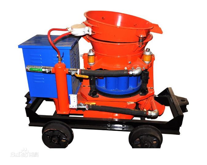 Concrete shotcrete technical operation method