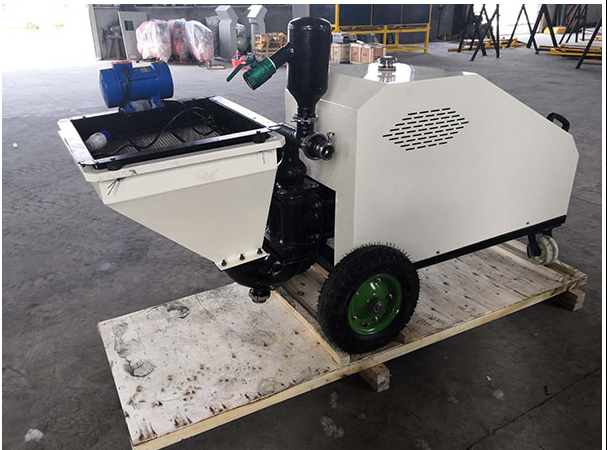 Plunger mortar spraying machine principle