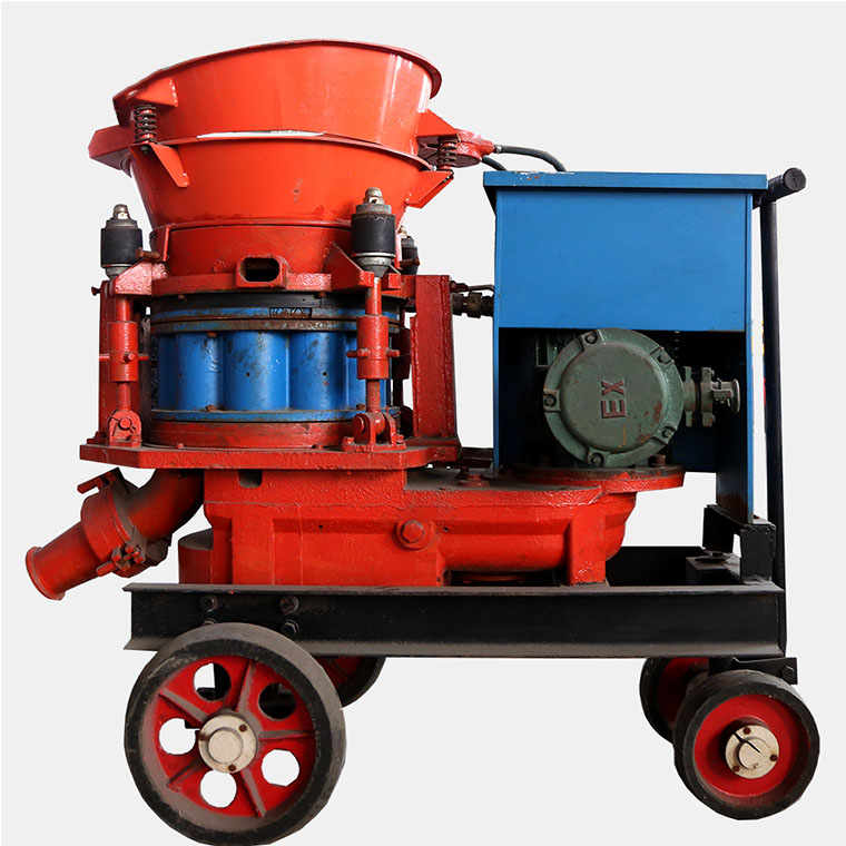 Cleaning and maintenance of wet shotcrete machine
